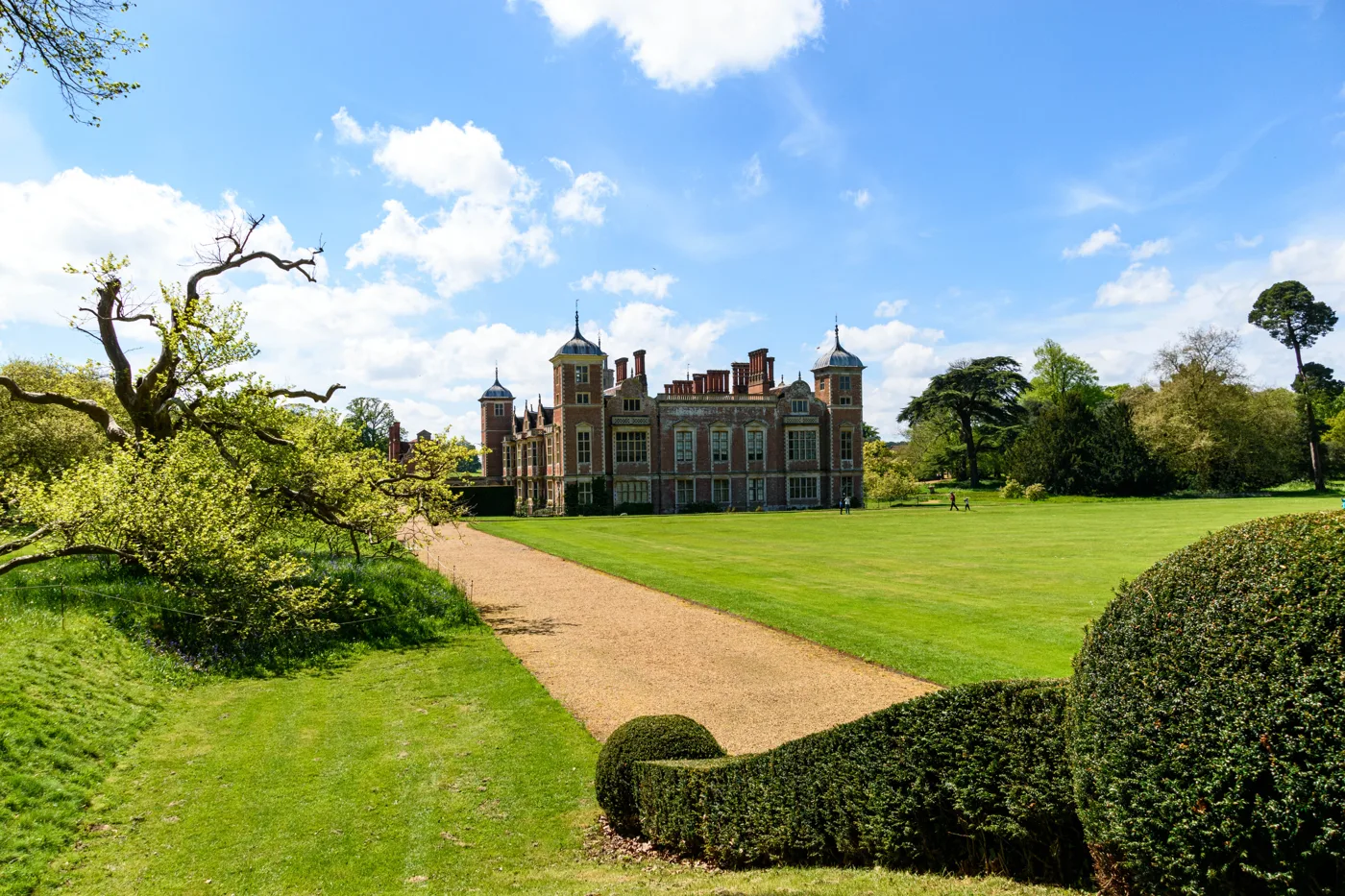Blickling Hall. The Aylsham Show is held in the parkland of the Blickling estate, north west of Aylsham.