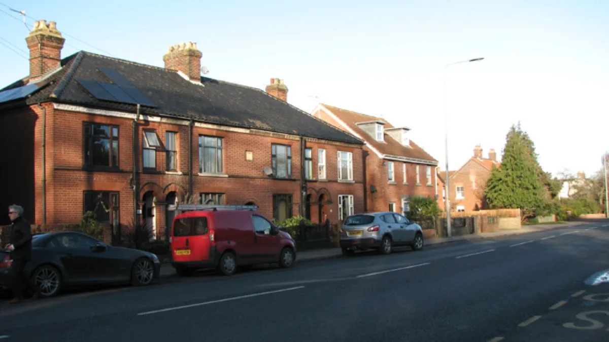 Houses in Wroxham Road, Sprowston