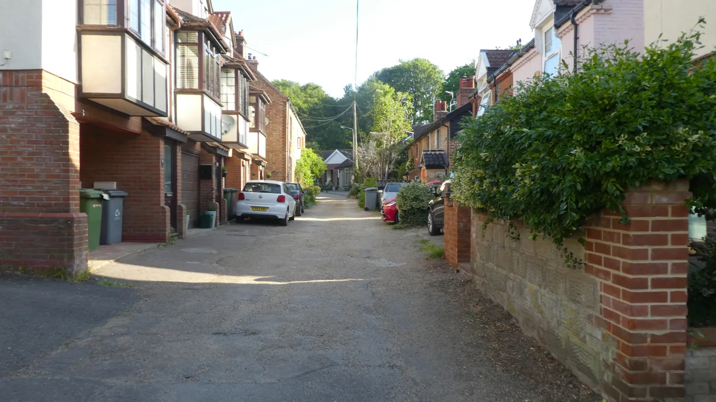 Chapel Lane, Thorpe St Andrew. The picture does not show any of the council's temporary accommodation.