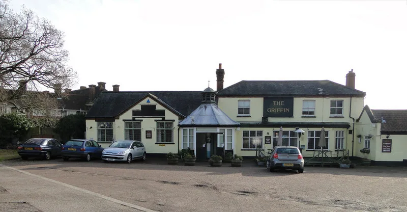The Griffin public house on Yarmouth Road, Thorpe St Andrew, photographed in February 2011. Permission to demolish it was granted in January 2021 and the site is now being built out.